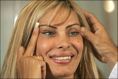 A Brazilian model plans to have nylon wires implanted in her eyes to give 
