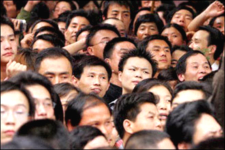 There are over a billion people China Of those 13 billion or so people There are over a billion people China Of those 13 billion or so people