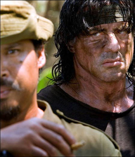 Sylvester Stallone Rambo 4. Footage from Sylvester