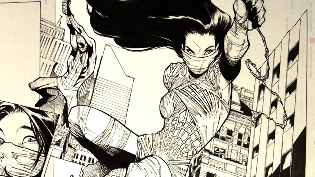 Own Humberto Ramos' original artwork for the first appearance of Silk ...