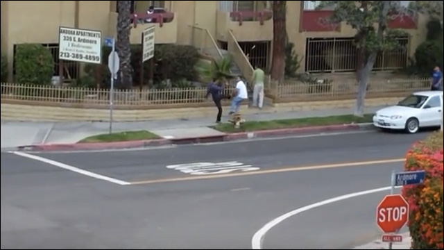 Man caught on video in Koreatown road rage fight
